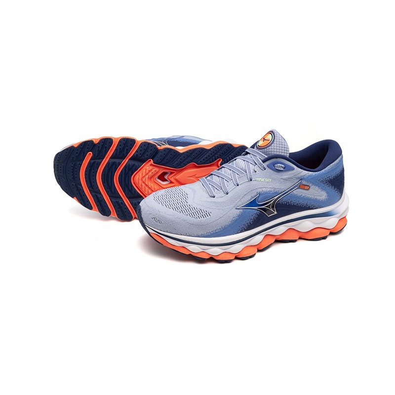 Mizuno Wave Sky 7 ランニングシューズ レディース 青 | JP-430916