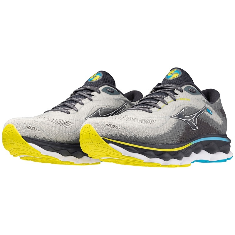 Mizuno Wave Sky 7 ランニングシューズ メンズ 青 白 | JP-725613