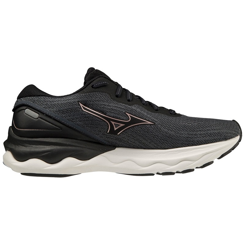 Mizuno Wave Skyrise 3 ランニングシューズ レディース 黒 | JP-241830