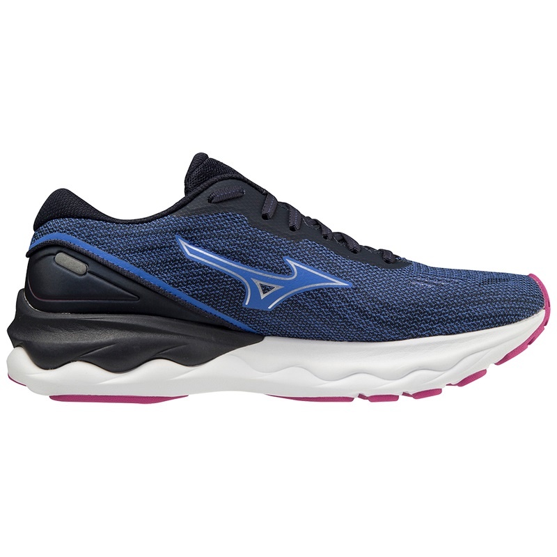 Mizuno Wave Skyrise 3 ランニングシューズ レディース 青 ネイビー | JP-593021