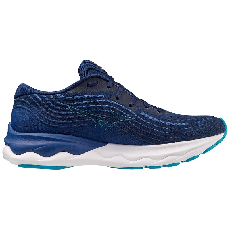 Mizuno Wave Skyrise 4 ランニングシューズ メンズ 青 | JP-582713