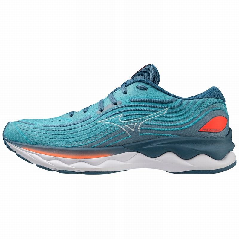 Mizuno Wave Skyrise 4 ランニングシューズ メンズ 青 | JP-975403