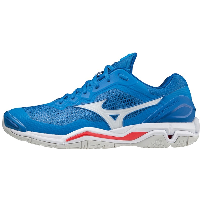 Mizuno Wave Stealth V ハンドボールシューズ レディース 青 | JP-786014