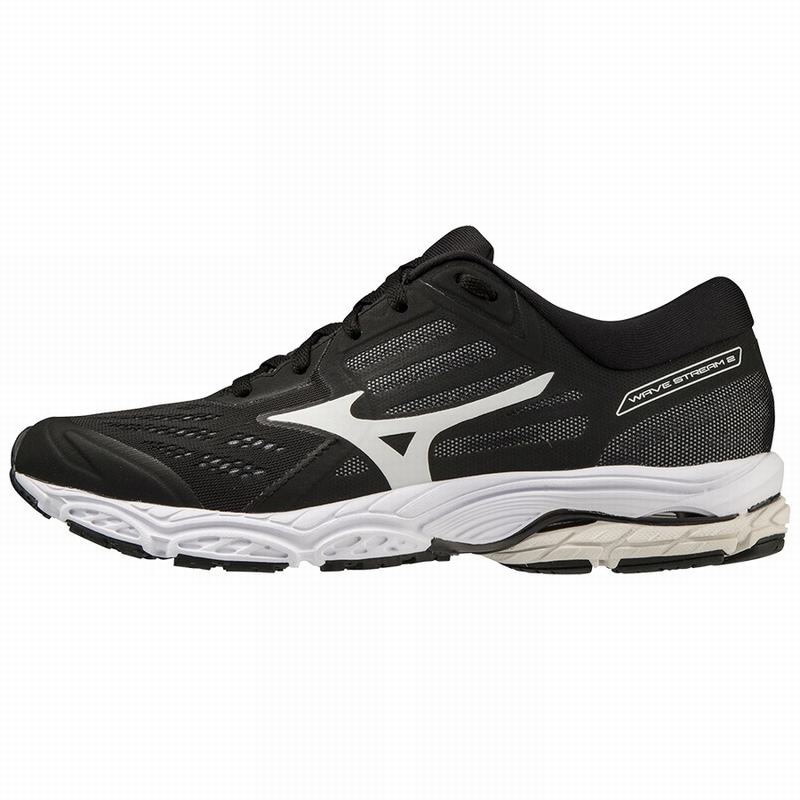 Mizuno Wave Stream 2 ランニングシューズ レディース 黒 | JP-145709