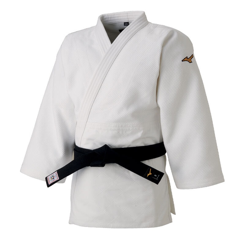 Mizuno Yusho Best IJF Slim-fit Jacket Ju-jitsu Gis レディース 白 | JP-653947