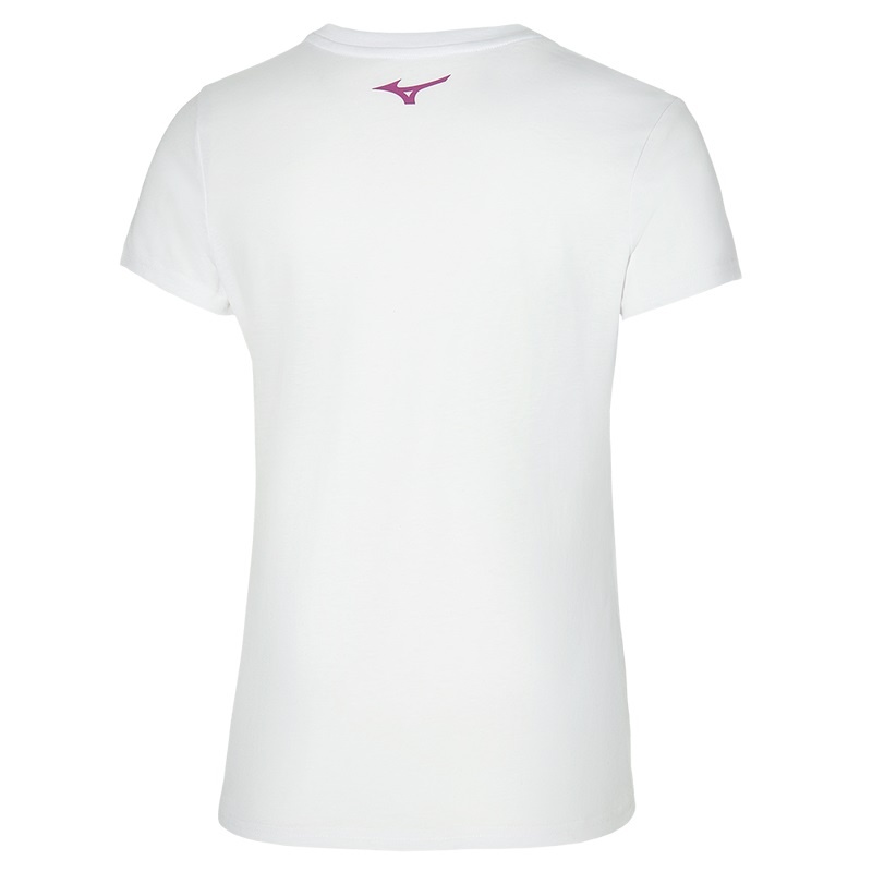 Mizuno グラフィック Tee Tシャツ レディース 白 | JP-937062