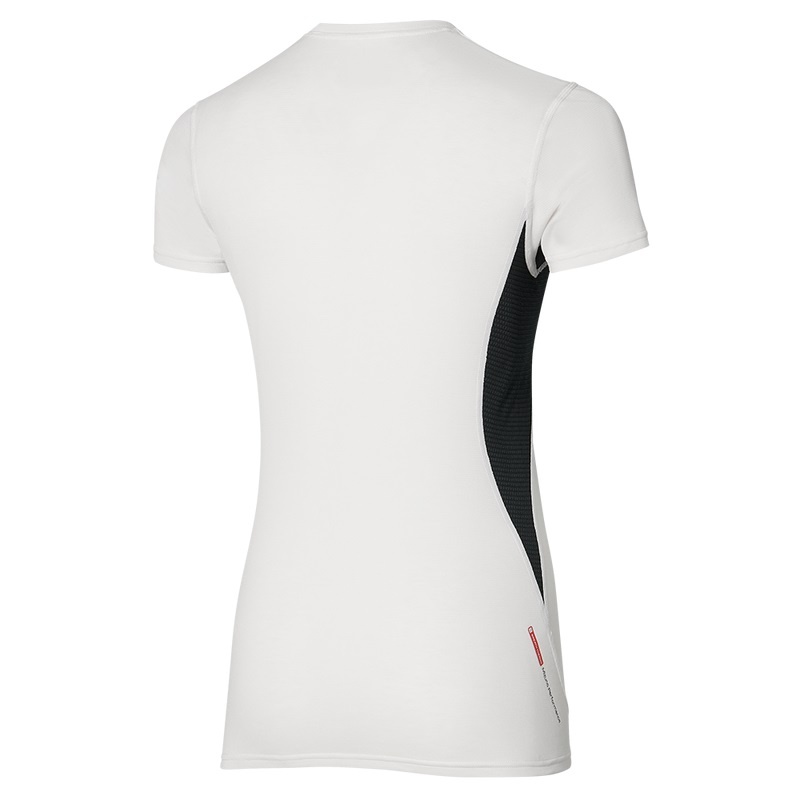 Mizuno ミッドカット Weight-l Tee Tシャツ レディース 白 | JP-289356