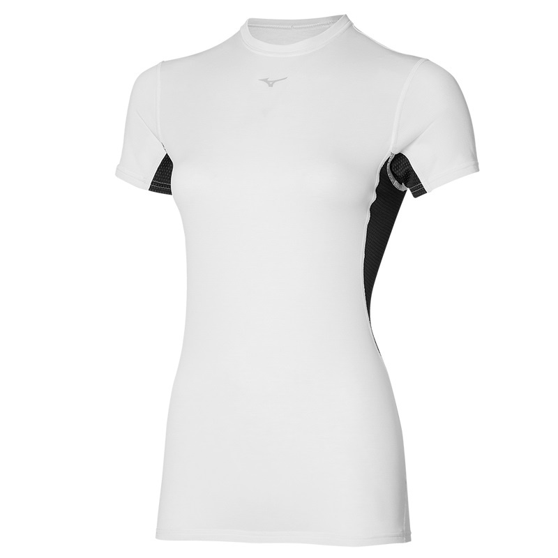 Mizuno ミッドカット Weight-l Tee Tシャツ レディース 白 | JP-289356