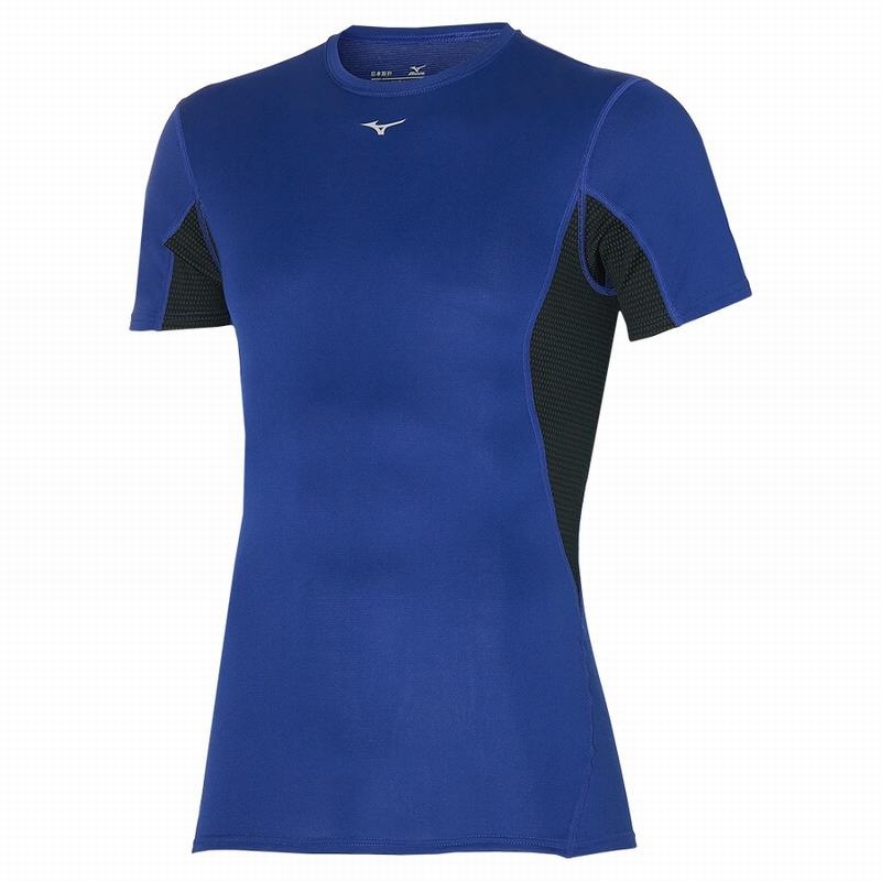 Mizuno ミッドカット Weight-light Tee Tシャツ メンズ 青 | JP-346897