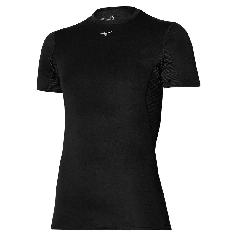 Mizuno ミッドカット Weight-light Tee Tシャツ メンズ 黒 | JP-349610